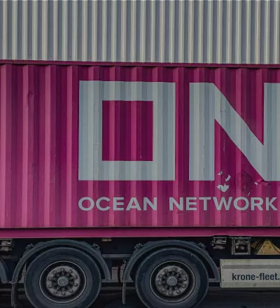 Marque Ocean Network sur un camion